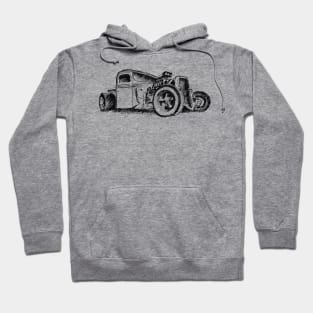 Ford Model A Hot Rod - Sketch Hoodie